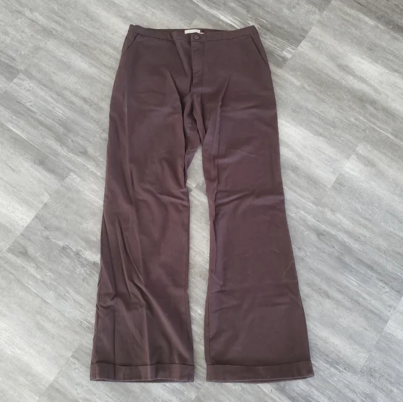 old navy dress pants Stretch Tan eye closure belt loops zip fly diagonal hip pockets back welt pockets with left button pair back to our linen Old Navy Mens Slim Fit